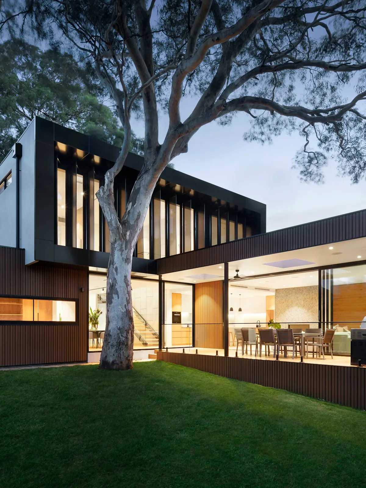 Modern house exterior for a real estate brand