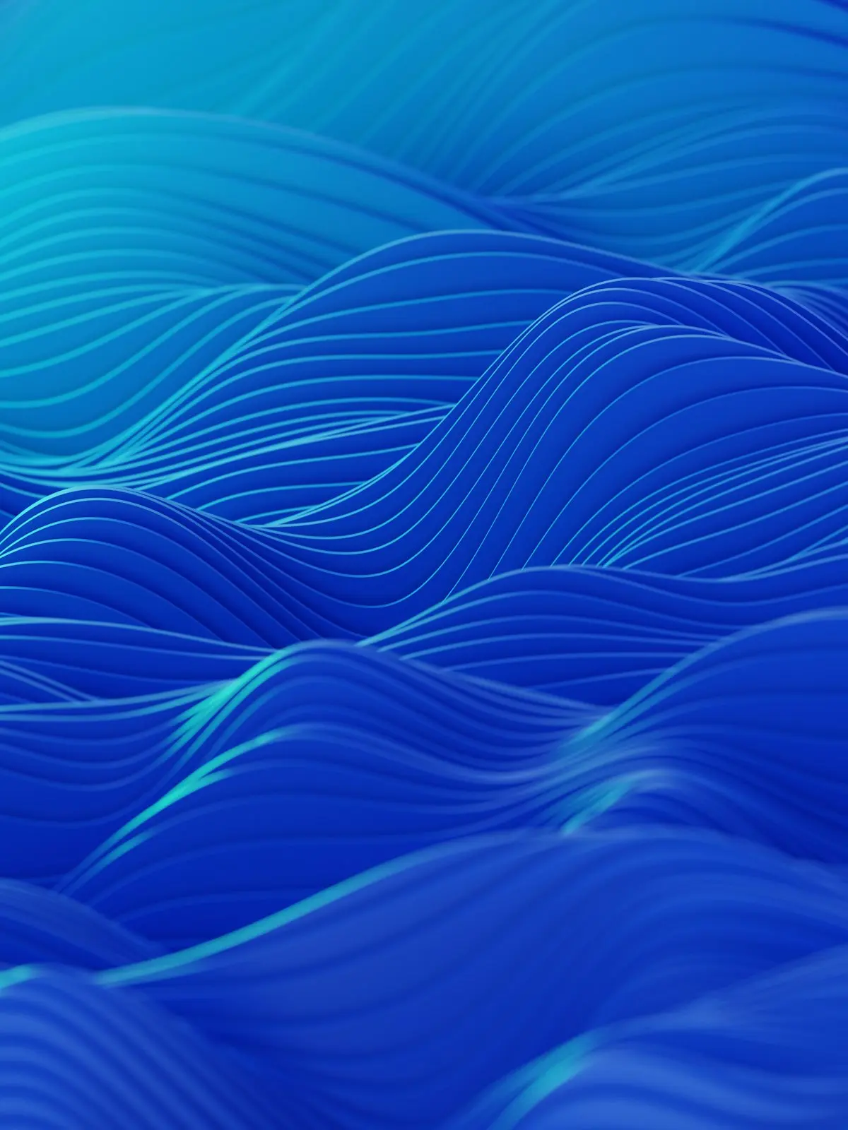 Glossy abstract 3D render