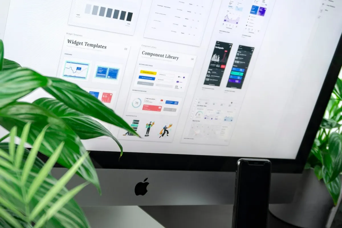 Brand style guide on a desktop screen
