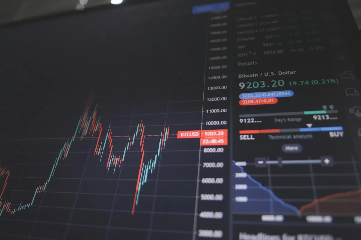 Trading dashboard with live data