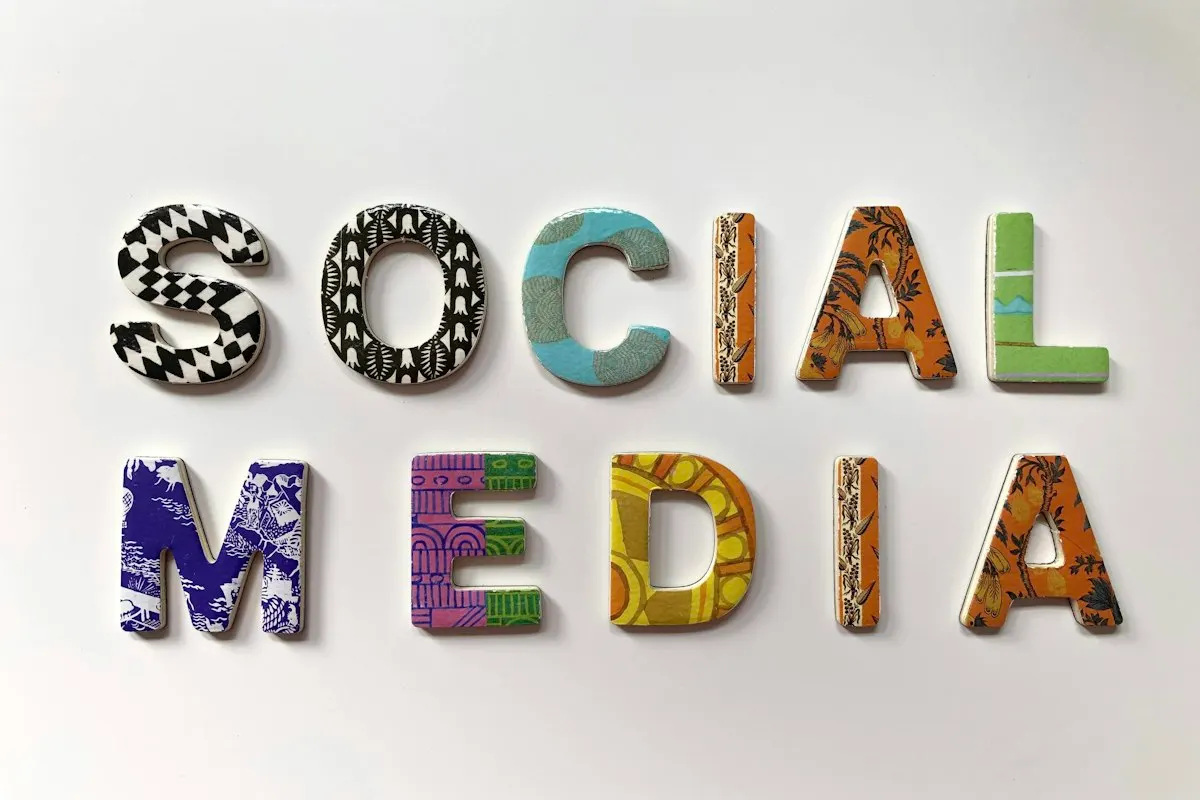 Social media lettering for a campaign