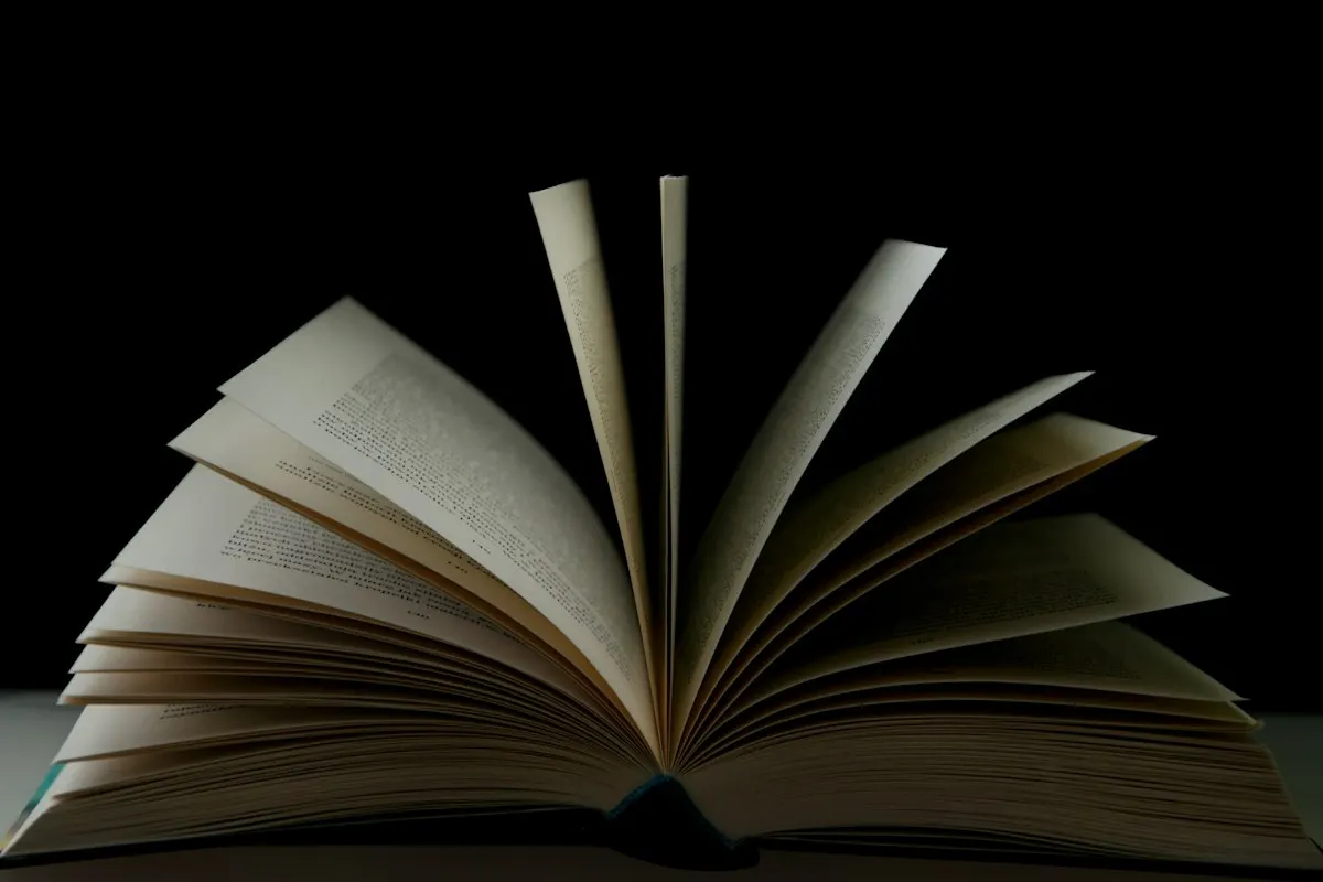Open book of technical documentation